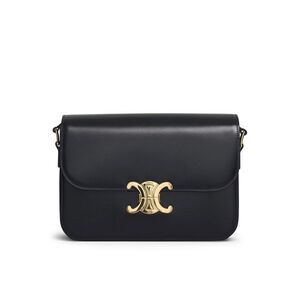 Celine Women Triomphe Classique Bag In Glossy Calfskin